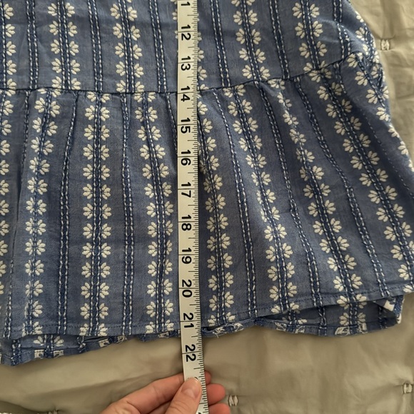 LOFT Peplum Flutter Sleeve Top - Picture 7 of 7